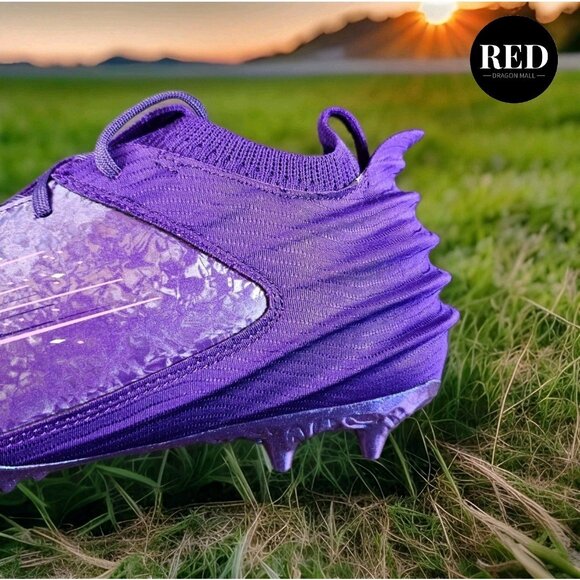 Under Armour Blur 2 MC Suede Purple Football Cleats 3027978-500 - Men's Size 13 - Picture 13 of 14